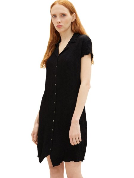 crinkle collar dress