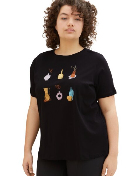 T-shirt crew neck alloverprint