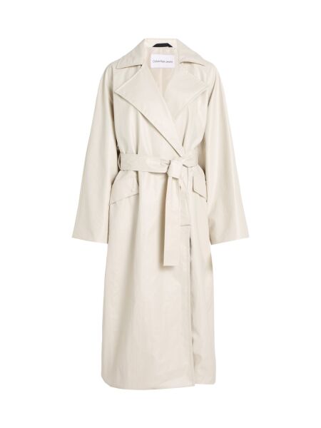 GLOSSY TRENCH COAT