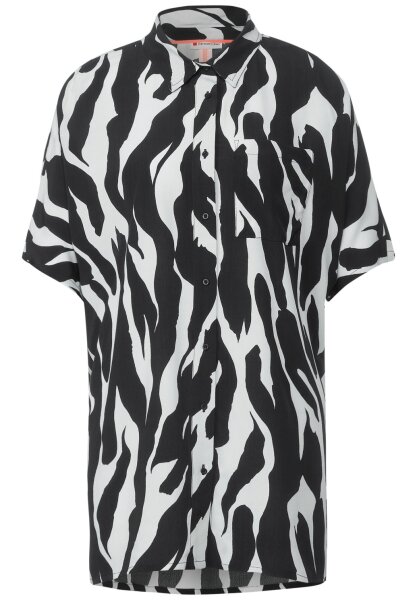Printed longblouse w batwing s