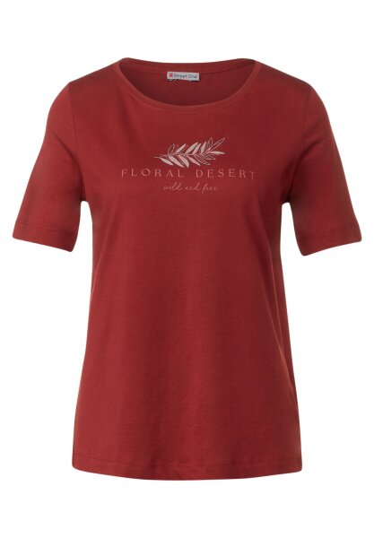basic part print shirt