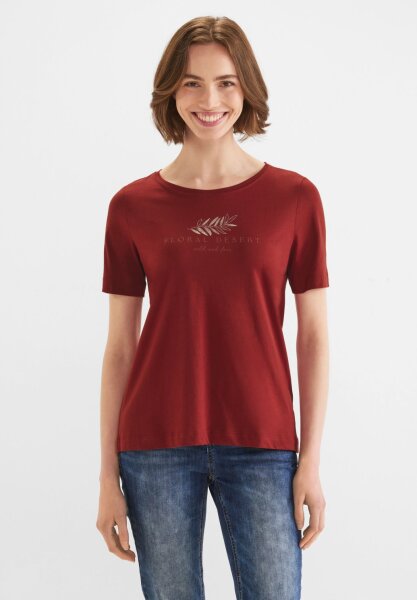basic part print shirt