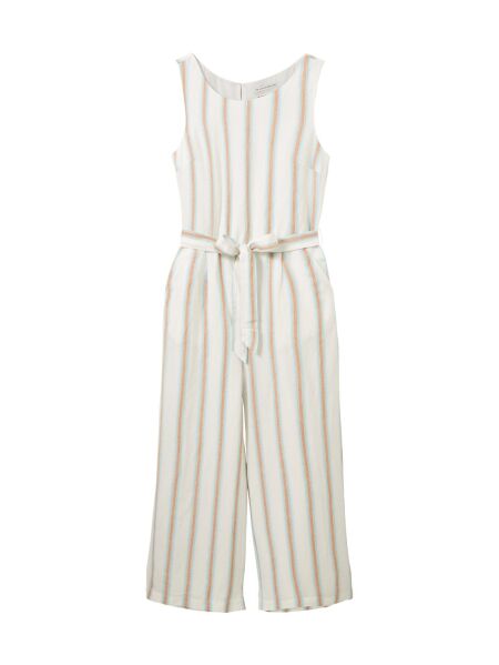linen mix overall with belt