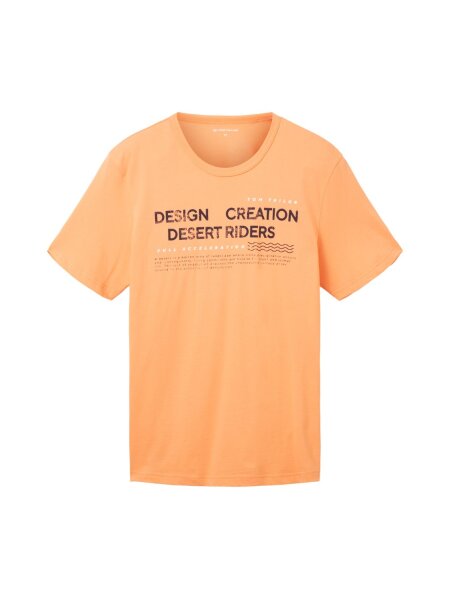 wording logo print t-shirt