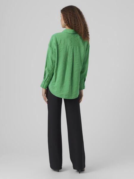 VMQUEENY LS OVERSIZE SHIRT WVN GA N