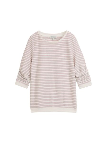 striped jacquard sweatshirt
