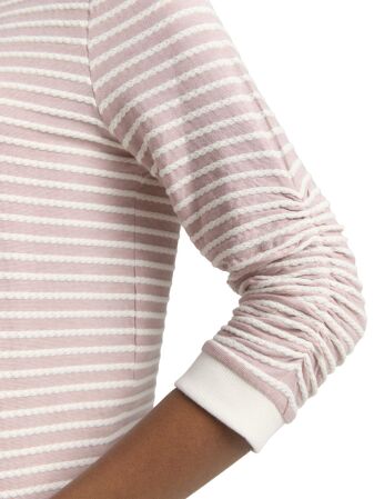 striped jacquard sweatshirt