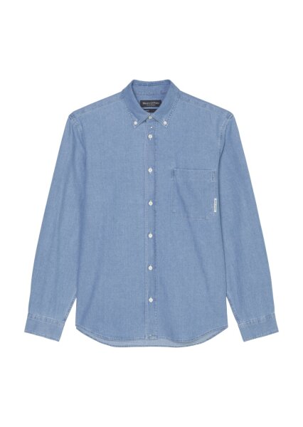Button down collar, long sleeves, o