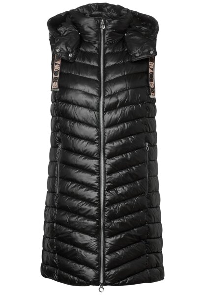 long padded vest w. removable