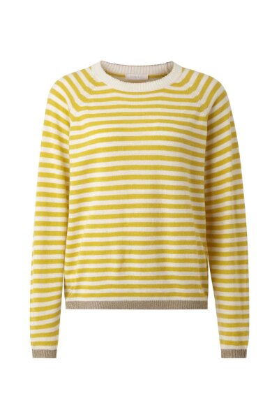 Crew-neck fine guage stripe