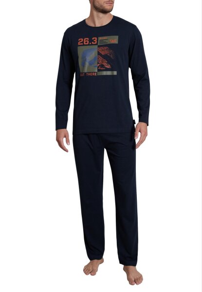 Pyjama, Rundhals, offen