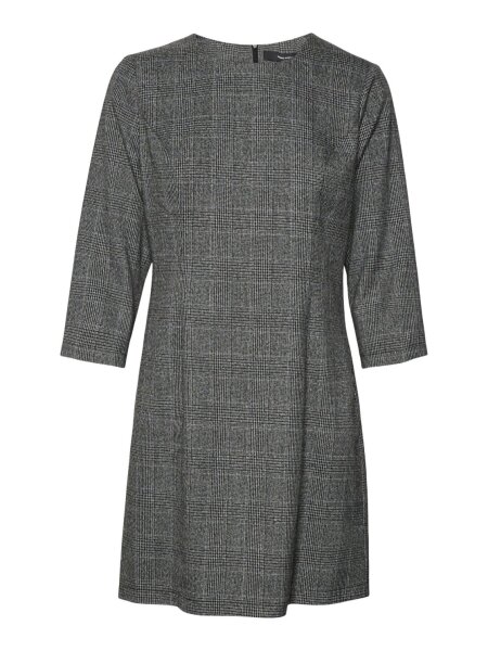 VMMILA 7/8 FITTED SHORT CHECK DRESS