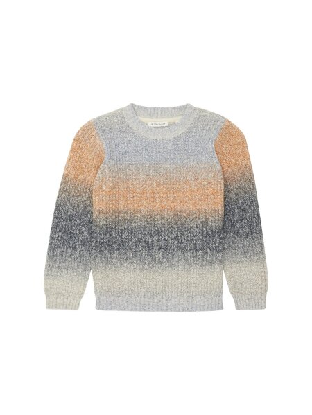 color gradient knit pullover