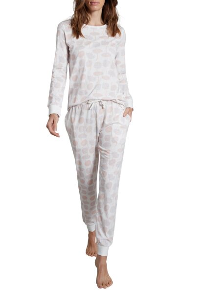 Pyjama, Rundhals, Bündchen