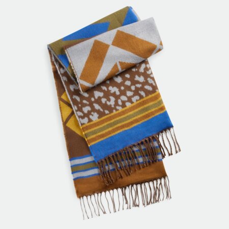 ETHNO PATTERN JACQUARD BROWN MEDIUM