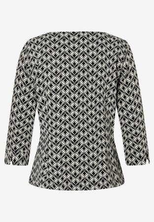 Graphic Jacquard Jersey Top