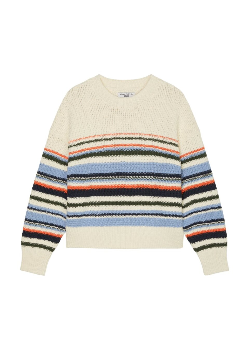 Pullover with block stripe
