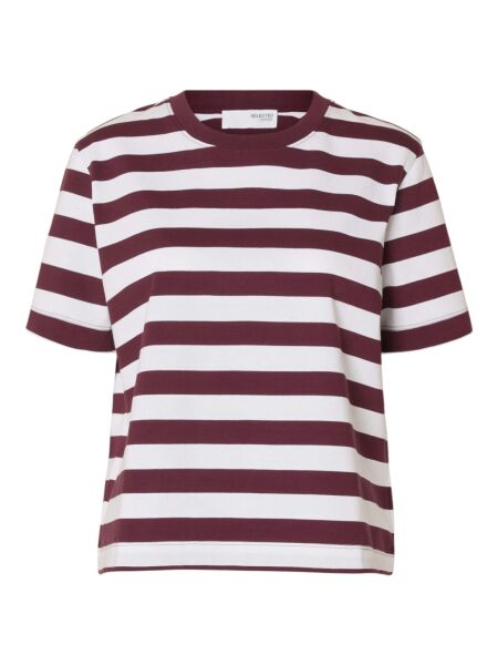 SLFESSENTIAL SS STRIPED BOXY TEE NO