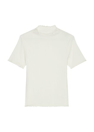 T-shirt, shortsleeve, high neck, ru