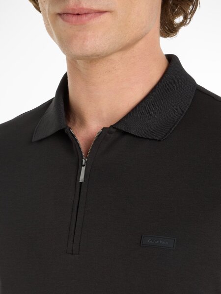 SMOOTH COTTON WELT ZIP POLO