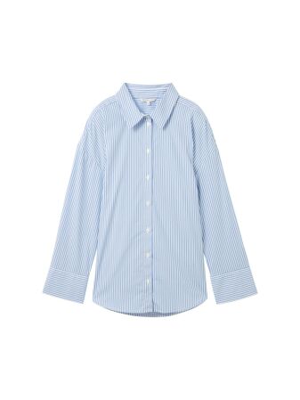 striped poplin shirt