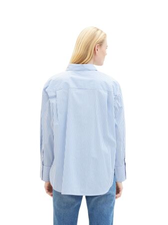 striped poplin shirt