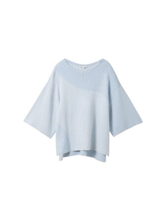 knit pullover colorblock