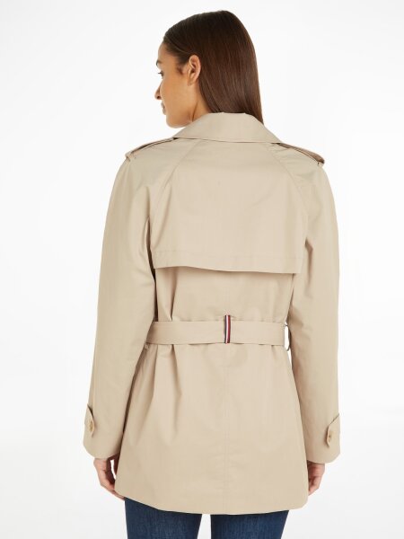 COTTON SHORT TRENCH