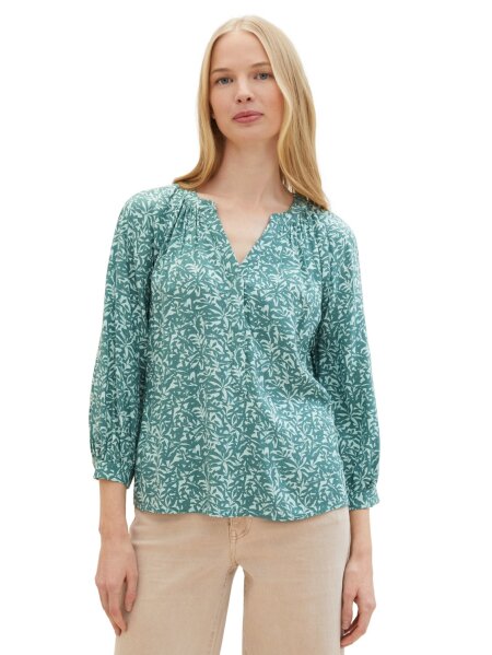 feminine print blouse