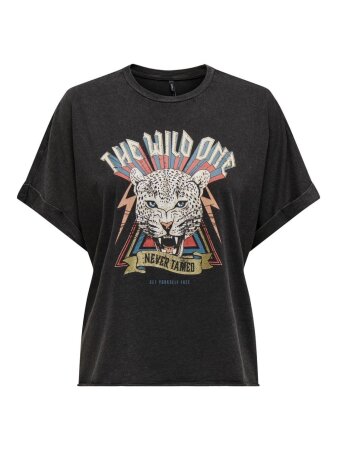 ONLLUCY LIFE S/S WILD FOLD-UP TOPBO