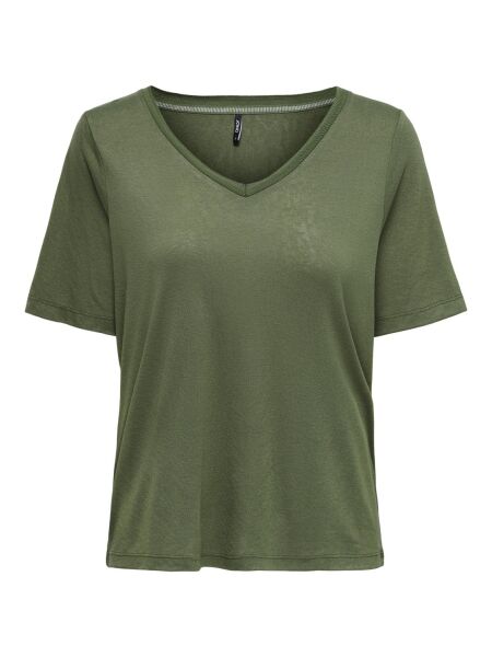 ONLELISE S/S V-NECK TOP JRS NOOS