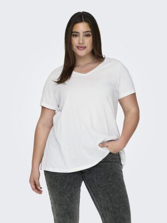 CARBONNIE LIFE S/S V A-SHAPE TEE NO