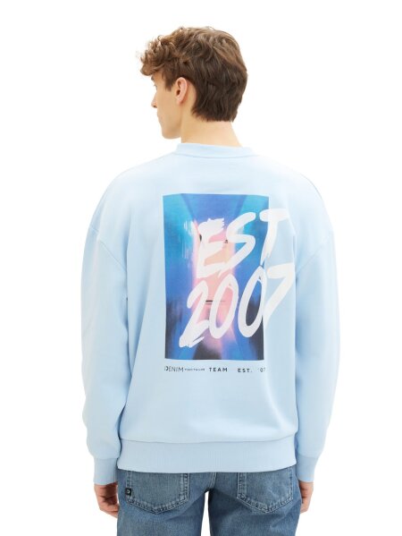 relaxed crewneck with print