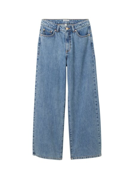 wide leg denim pants