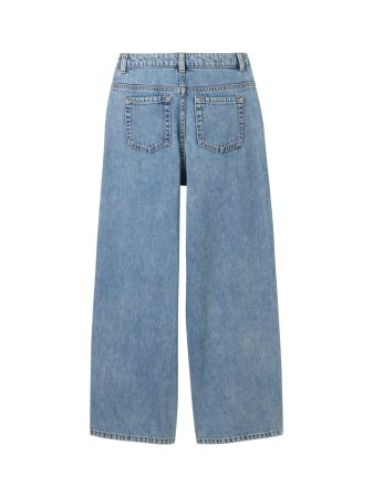 wide leg denim pants