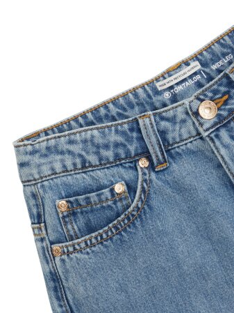 wide leg denim pants