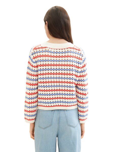 open knit pullover