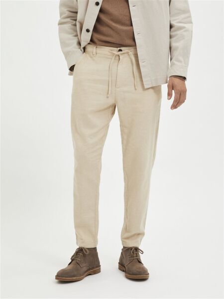 SLH172-SLIMTAPE BRODY LINEN PANT NO