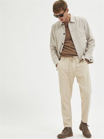 SLH172-SLIMTAPE BRODY LINEN PANT NO