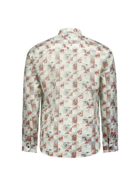 Shirt Allover Printed With Linen