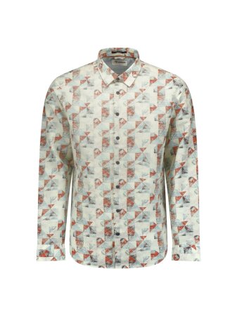 Shirt Allover Printed With Linen