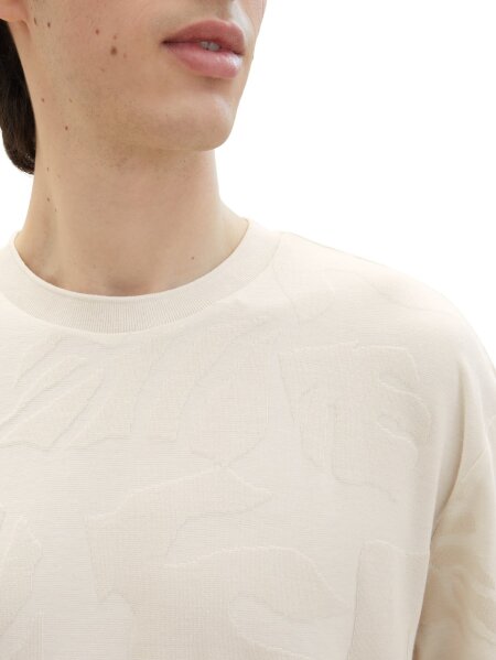 relaxed jacquard t-shirt