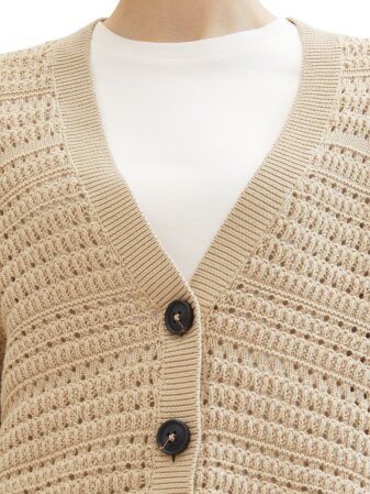 knit cardigan structured