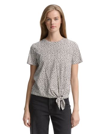 printed knot T-Shirt