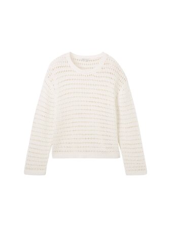 open structure pullover