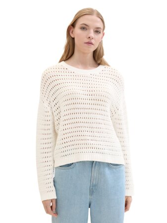 open structure pullover