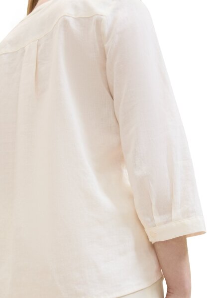 easy shape blouse with linen