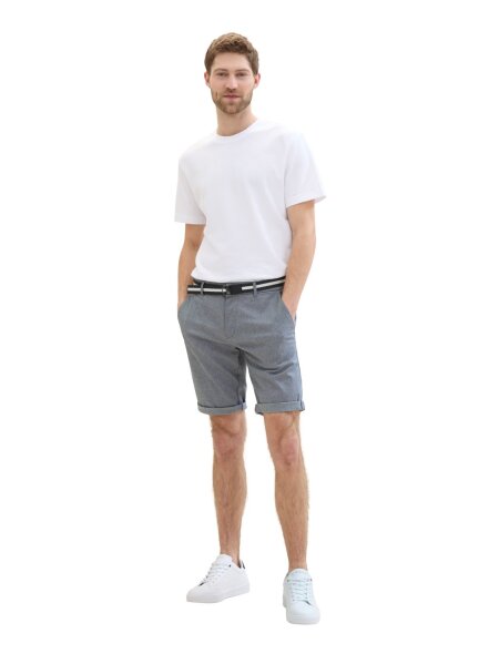 slim chino shorts with belt