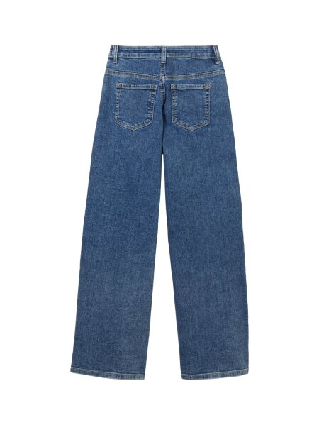 wide leg denim pants