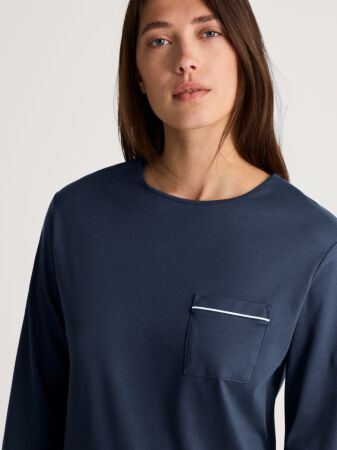 DAMEN Pyjama mit B&uuml;ndchen
